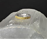 Decorative Platinum Sterling Silver Channel Set YELLOW DIAMOND Band Ring